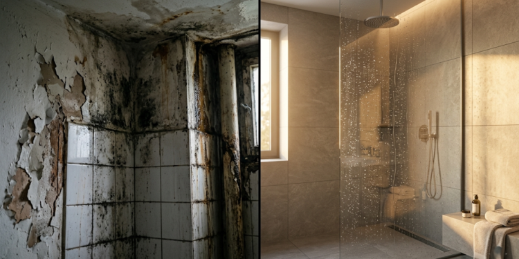 Refazer a impermeabilização do box pode sair mais barato do que parece e você vai entender como calcular tudo e evitar prejuízos com infiltração