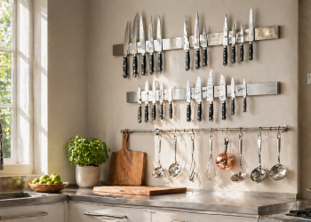 Veja quanto custa instalar barras magnéticas na cozinha e acabar com gavetas lotadas em poucos minutos