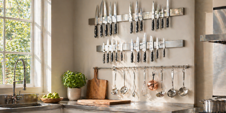 Veja quanto custa instalar barras magnéticas na cozinha e acabar com gavetas lotadas em poucos minutos