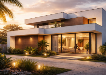 Quanto custa construir uma casa compacta com fachada moderna e proteção térmica no Brasil