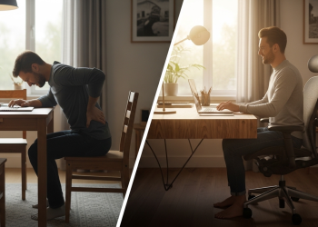 Trabalhe melhor em casa com um home office planejado que vai melhorar sua postura