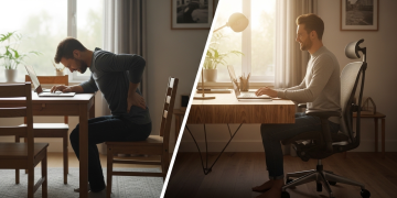 Trabalhe melhor em casa com um home office planejado que vai melhorar sua postura