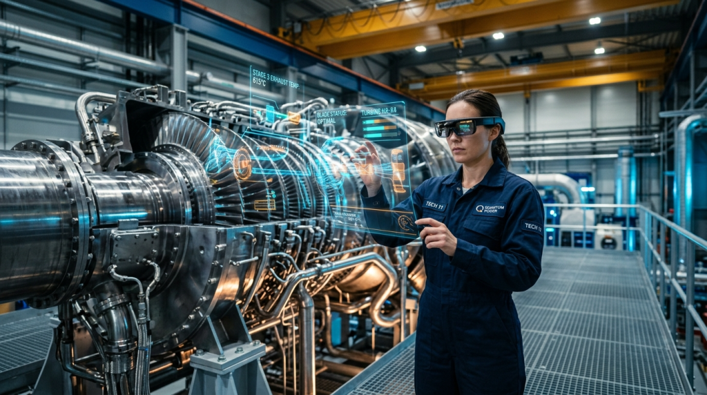 Técnicos em campo ganham suporte remoto ao vivo com realidade aumentada em turbinas a gás