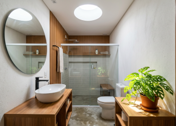 Como as claraboias tubulares com prismas reflexivos transformam o conforto térmico em projetos de casas de 48 metros quadrados