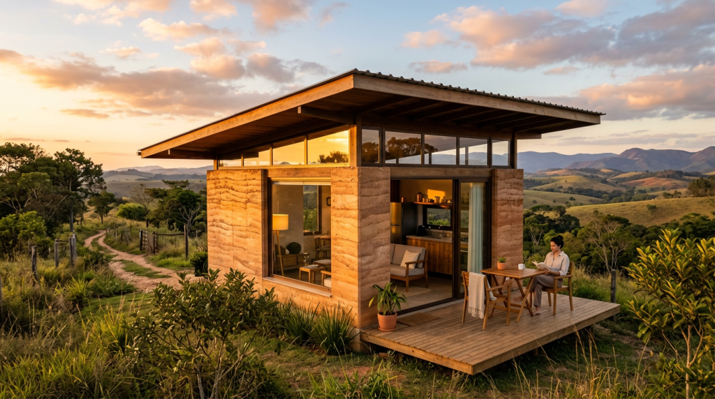 A técnica de construção mais eficiente da região para garantir frescor natural e silêncio