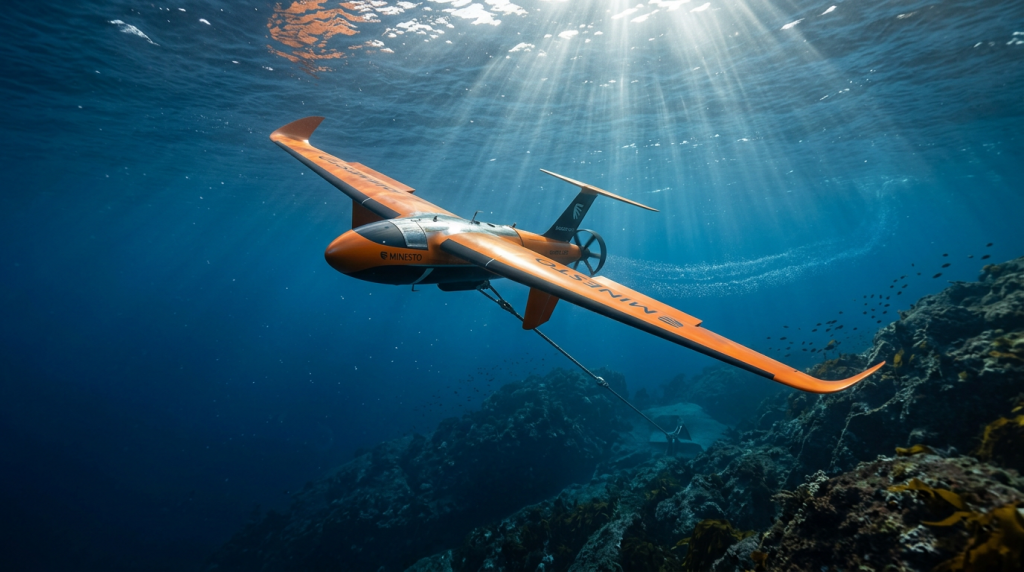 O papagaio robótico submarino de 28 toneladas que "voa" no fundo do mar para gerar eletricidade a partir das marés