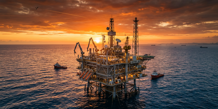 A plataforma de petróleo fantasma que opera sozinha no meio do oceano sem nenhum tripulante a bordo