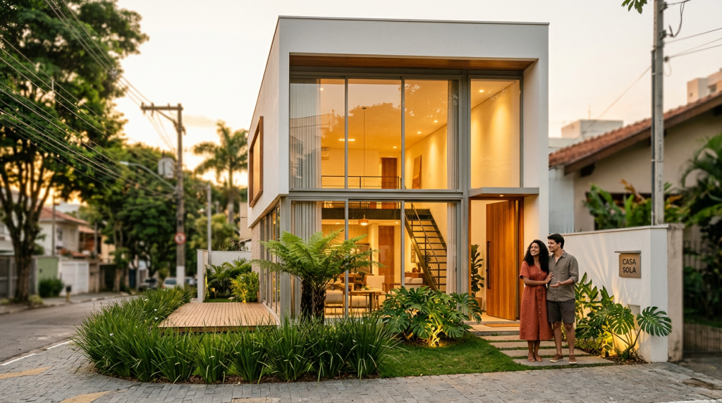 Como projetos de casas de 60 metros quadrados ganham mais espaço com soluções estruturais inteligentes