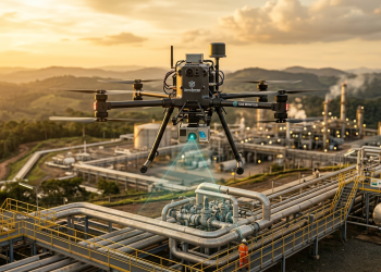 O drone farejador que vê o invisível e caça fugas de gás a quilómetros de distância antes que elas poluam o planeta