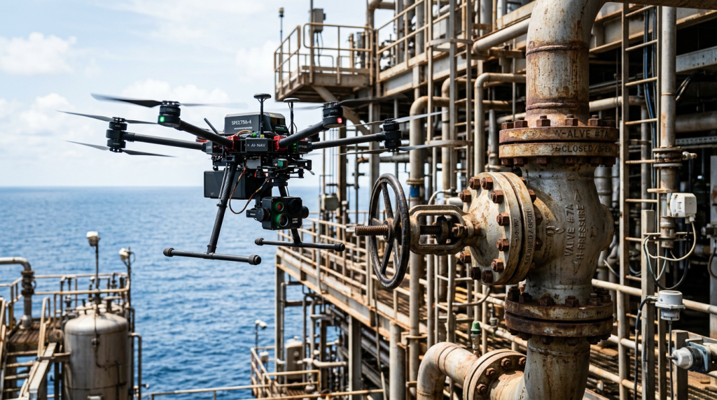 A plataforma de petróleo fantasma que opera sozinha no meio do oceano sem nenhum tripulante a bordo