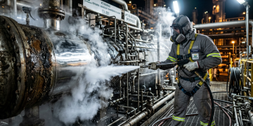 A técnica com gelo seco está mudando a manutenção industrial em refinarias