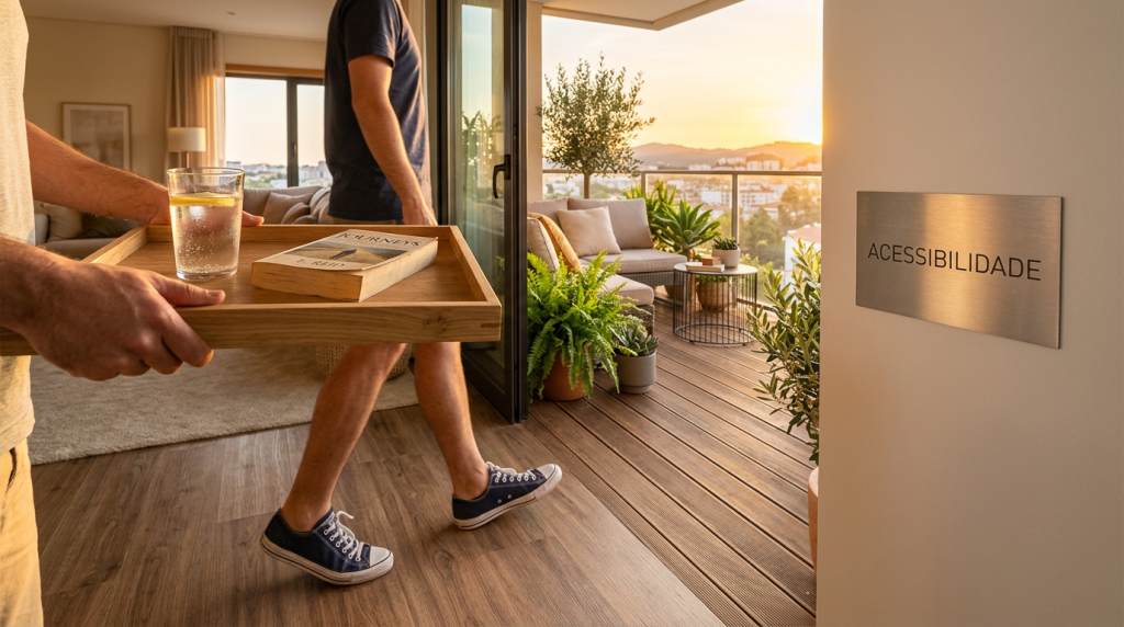 O trilho invisível que elimina degraus e integra sua sala ao jardim com perfeição