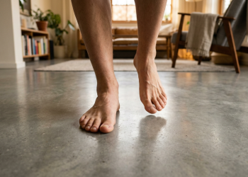 O piso de cimento queimado mais eficiente para casas compactas, conforto térmico e praticidade em um design moderno de 50 metros quadrados