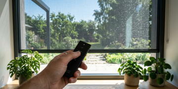 Como as persianas externas de enrolar aumentam a eficiência térmica e barram o sol em casas de 65 metros quadrados antes que ele atinja o vidro