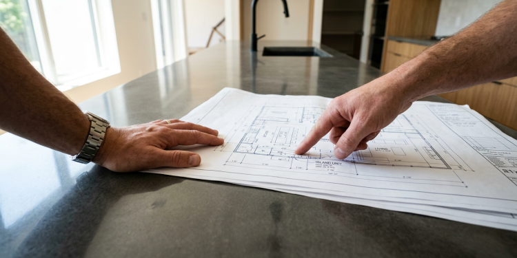 A bancada eterna feita de concreto esculpido na obra para substituir o granito com mais estilo