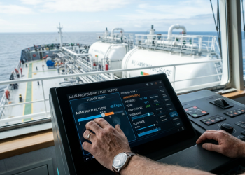 O gigantesco motor de navio que funciona com um gás letal e promete acabar de vez com o fumo negro das rotas comerciais