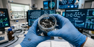 A impressionante liga de metal líquido que suga a poluição do ar e a transforma de volta em blocos de carvão sólido