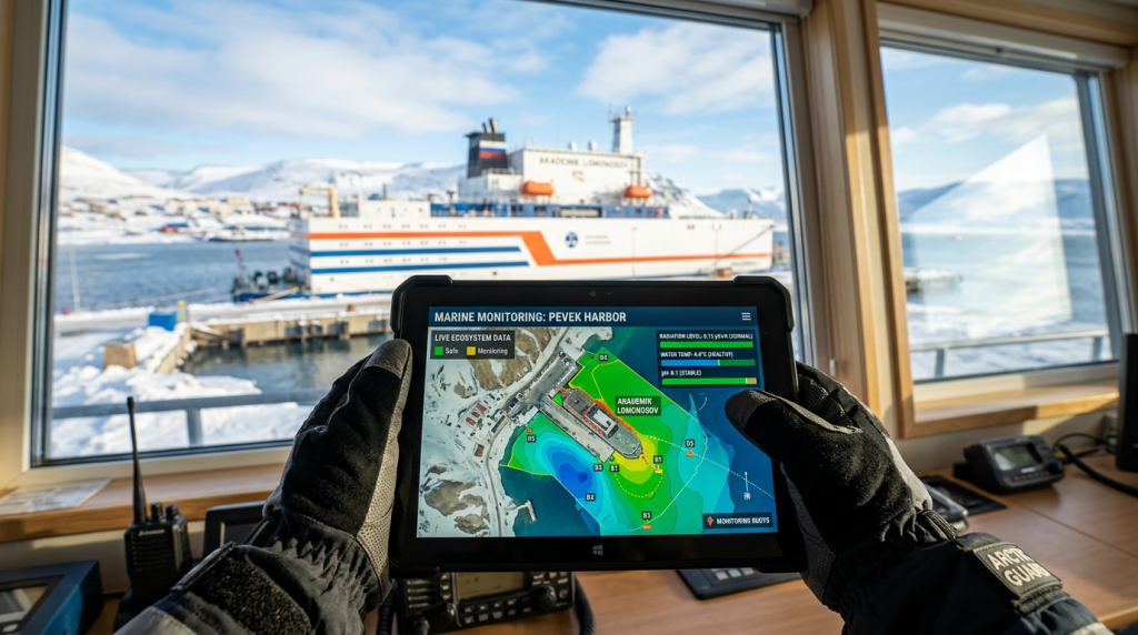 A central nuclear flutuante de 21.000 toneladas que navega até ao gelo do Ártico para dar energia a minas isoladas