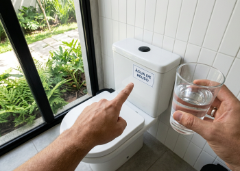 Casa de 52 metros quadrados com sistema de filtragem caseira corta o desperdício e reutiliza a água do banho no jardim