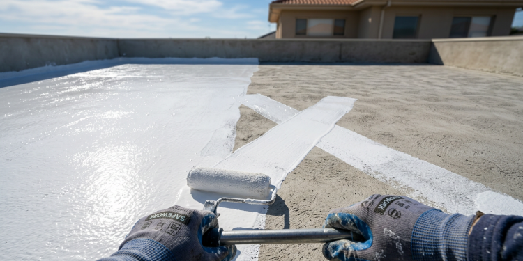A cobertura "neve" que reflete os raios solares e impede que o teto da casa se transforme em um aquecedor gigante