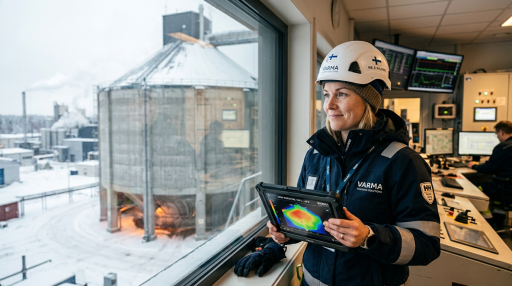 A colossal bateria de areia escaldante que armazena calor a 500°C durante meses para aquecer cidades inteiras no inverno