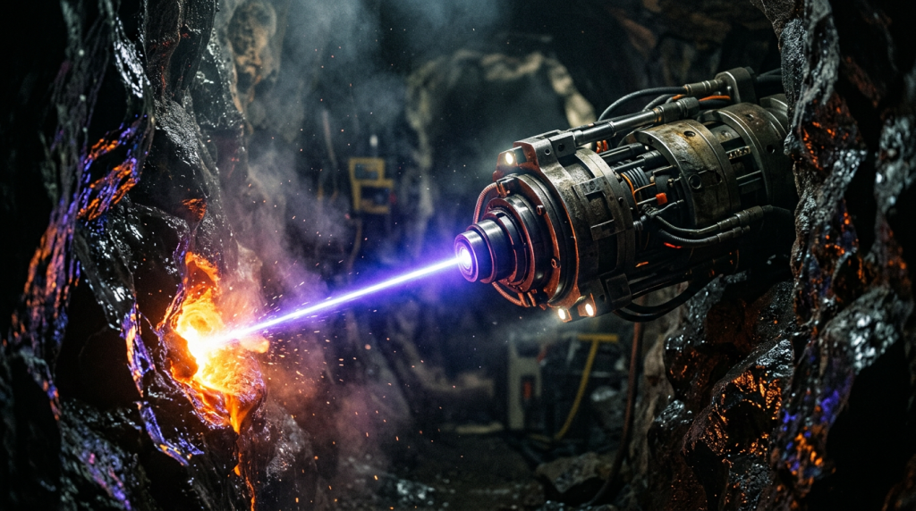 A broca de luz que derrete rochas sólidas a quilómetros de profundidade para alcançar reservas de petróleo antes inacessíveis