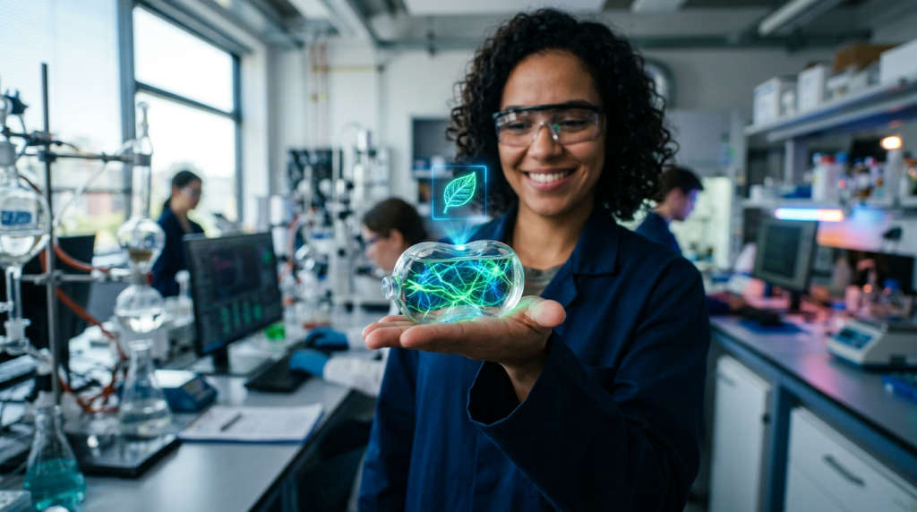 A bateria viva que usa proteínas naturais para transformar gás em luz sem poluir ou usar metais preciosos