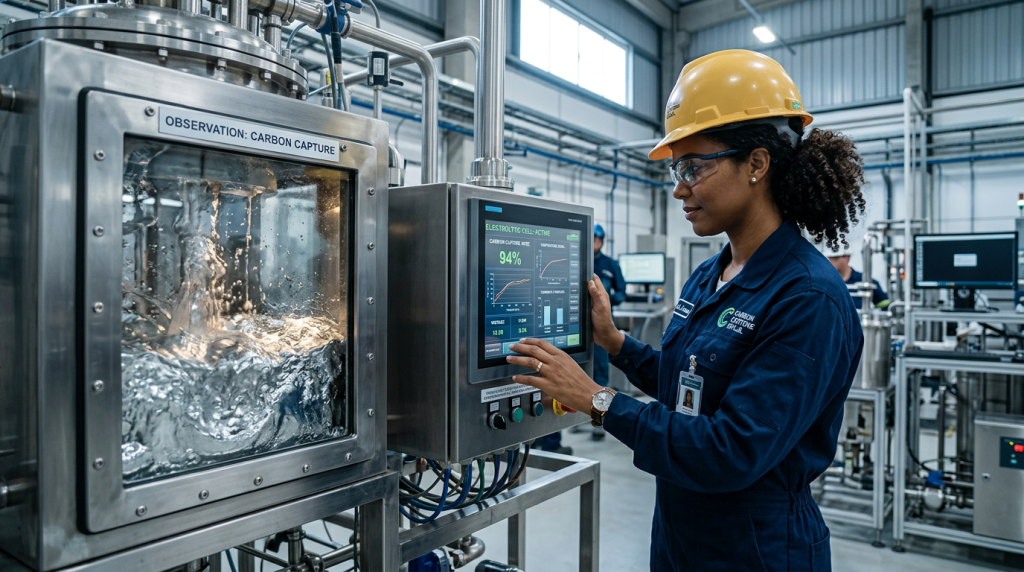 A impressionante liga de metal líquido que suga a poluição do ar e a transforma de volta em blocos de carvão sólido