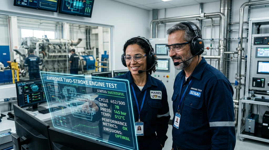 O gigantesco motor de navio que funciona com um gás letal e promete acabar de vez com o fumo negro das rotas comerciais