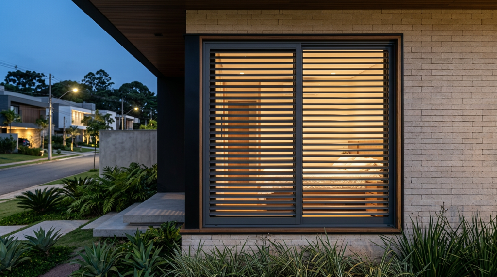 Venezianas térmicas de alumínio com poliuretano e vedação para máximo conforto residencial