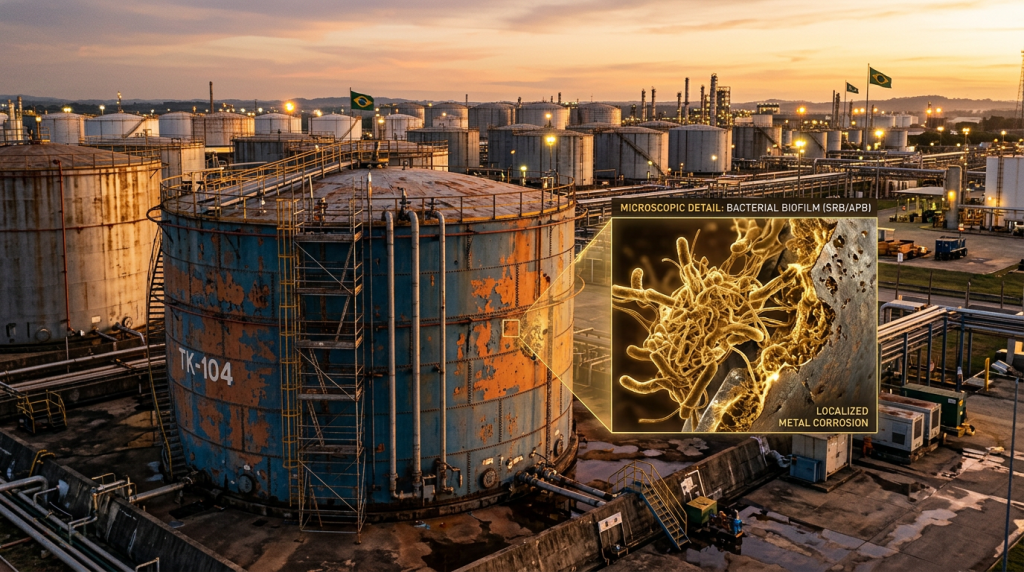 Como bactérias microscópicas estão corroendo tanques de petróleo e gerando riscos silenciosos na indústria