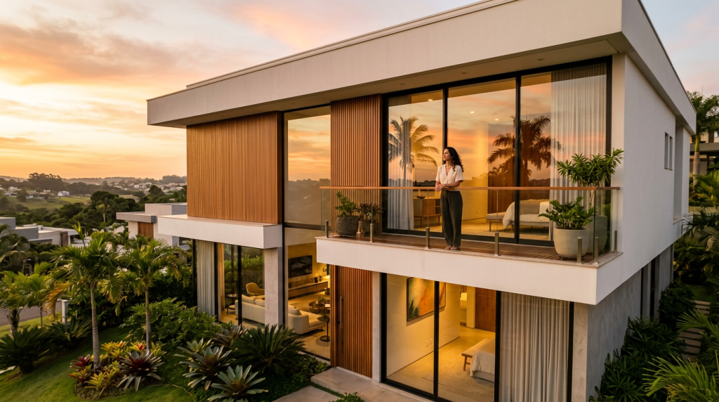 A casa mais silenciosa e eficiente do Brasil com isolamento de cortiça para conforto total