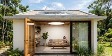 Casa de 45 metros quadrados usa "túneis de sol" para iluminar quartos e corredores sem gastar um centavo de energia