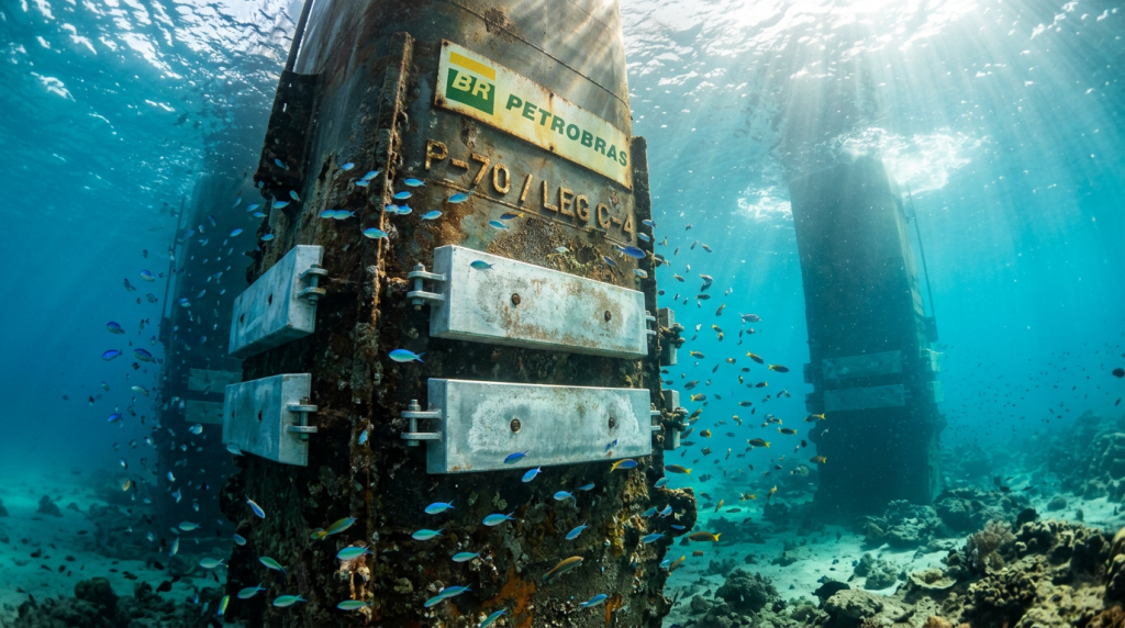 O detalhe invisível que evita a destruição de plataformas offshore e quase ninguém percebe