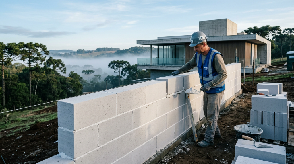 A casa mais eficiente com concreto celular para conforto térmico e economia de energia