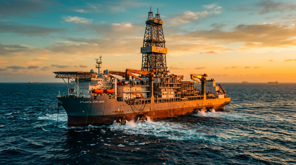A tecnologia que mantém navios-sonda estáveis em alto-mar sem usar âncoras