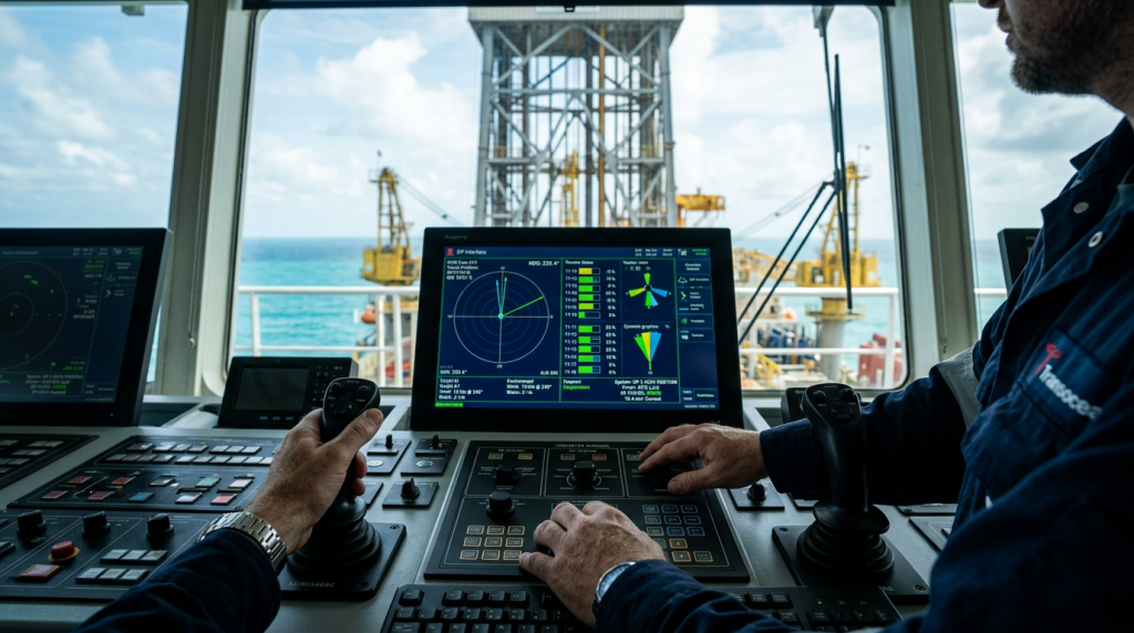 A tecnologia que mantém navios-sonda estáveis em alto-mar sem usar âncoras