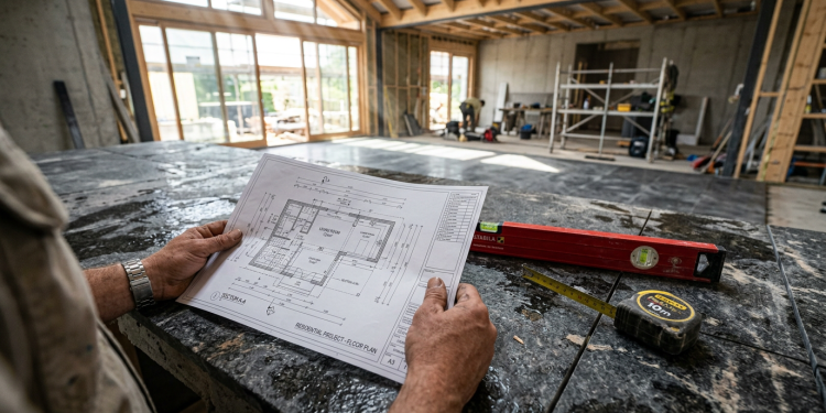 O piso de pedra que funciona como uma bateria térmica e mantém sua sala fresca no auge do verão