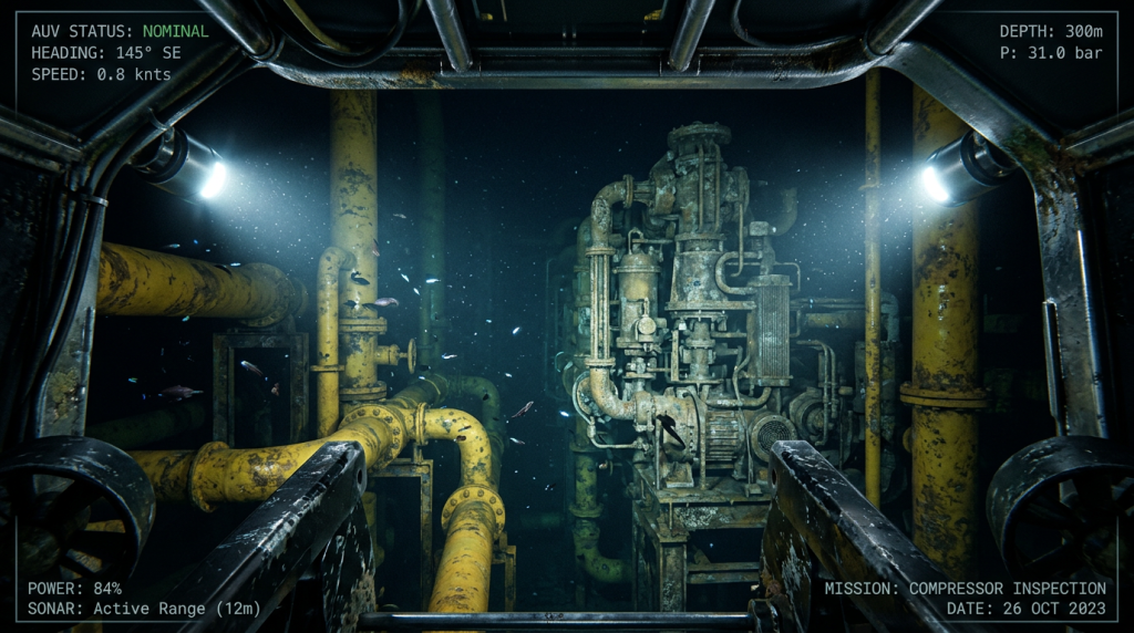 A fábrica fantasma de 3000 toneladas instalada no abismo do oceano que bombeia gás sem que nenhum humano precise de lá ir