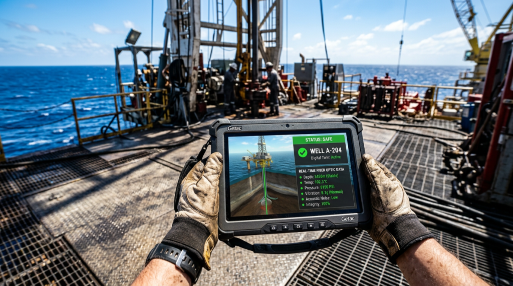 O sistema nervoso digital que "ouve" o petróleo fluindo a 5.000 metros abaixo do solo