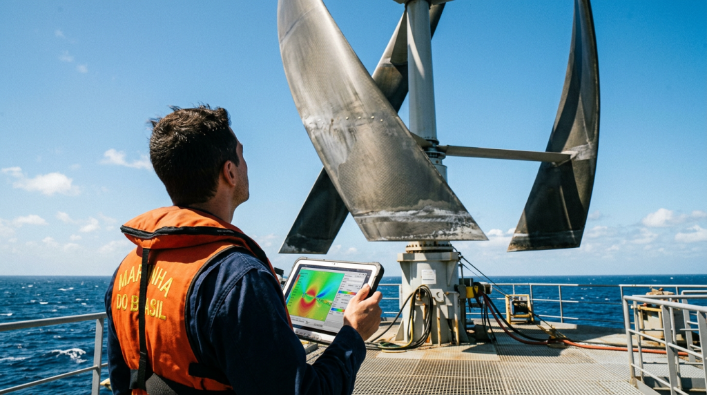O pião gigante no oceano que gera energia eólica com muito mais estabilidade que as hélices comuns