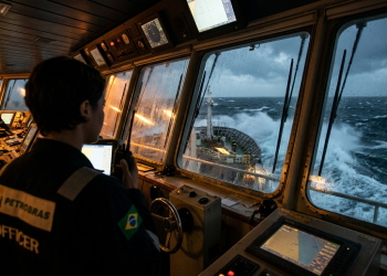 A tecnologia que mantém navios-sonda estáveis em alto-mar sem usar âncoras