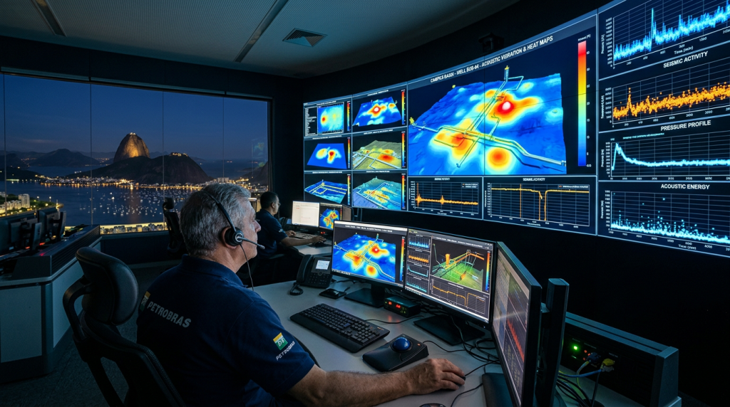 O sistema nervoso digital que "ouve" o petróleo fluindo a 5.000 metros abaixo do solo