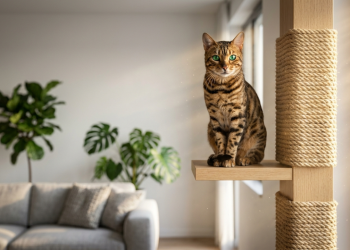 Veja quanto custa montar um circuito vertical para gatos e como economizar protegendo seus móveis com uma solução simples