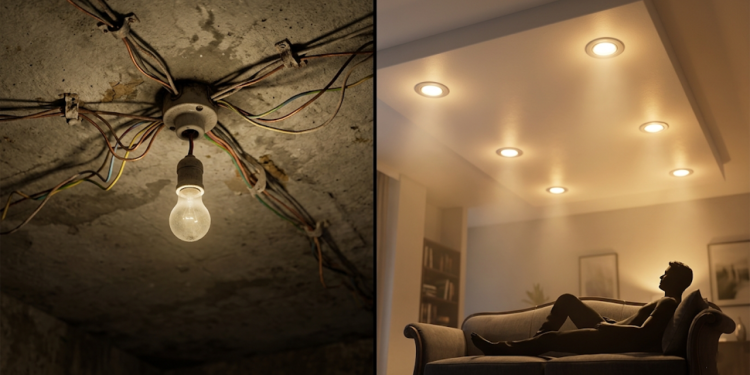 Quanto custa rebaixar teto de drywall com LED e transformar sua sala com iluminação moderna e aconchegante