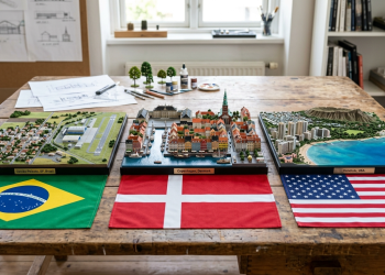 Cidades que lideram rankings globais de qualidade de vida com pilares semelhantes.