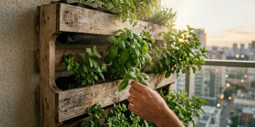 Veja quanto custa montar uma horta vertical com palete reciclado e como economizar criando um jardim produtivo na parede