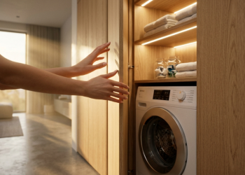 Quanto custa montar uma lavanderia oculta no armário e transformar espaços pequenos com organização inteligente