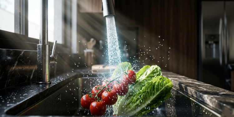 Quanto custa instalar na pia um sistema que remove sujeira e bactérias dos alimentos na hora