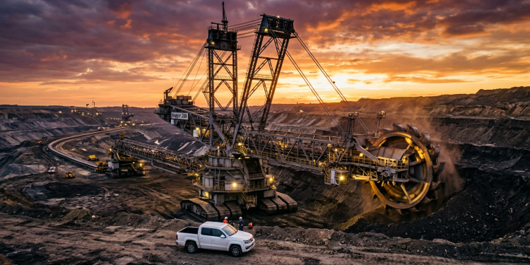 A monstruosa escavadeira alemã de 13 mil toneladas construída para devorar montanhas inteiras na extração de energia